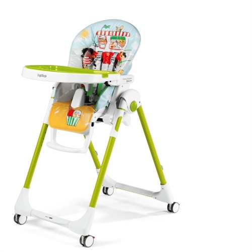 Peg Perego καρέκλα φαγητού Prima Pappa Follow Me Gelato με ΔΩΡΟ μπάρα παιχνιδιών(4132-38)