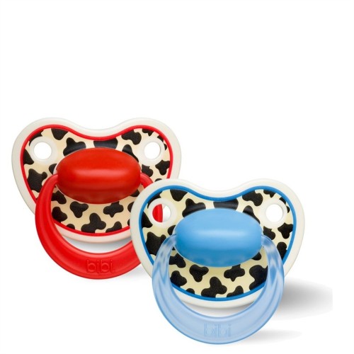 Bibi 2 Ορθοδοντικές Πιπίλες Σιλικόνης Tiger Swiss Happiness Dental σε μαγικό κουτί με 4 λειτουργίες 6-16 μηνών -114160 blue