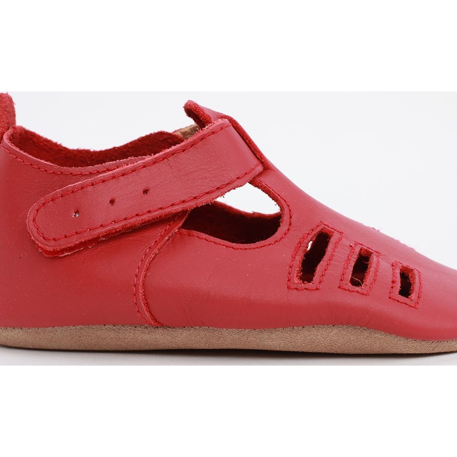 Bobux Δερμάτινο βρεφικό παπούτσι  Softsoles Red Chase-1007-000-06