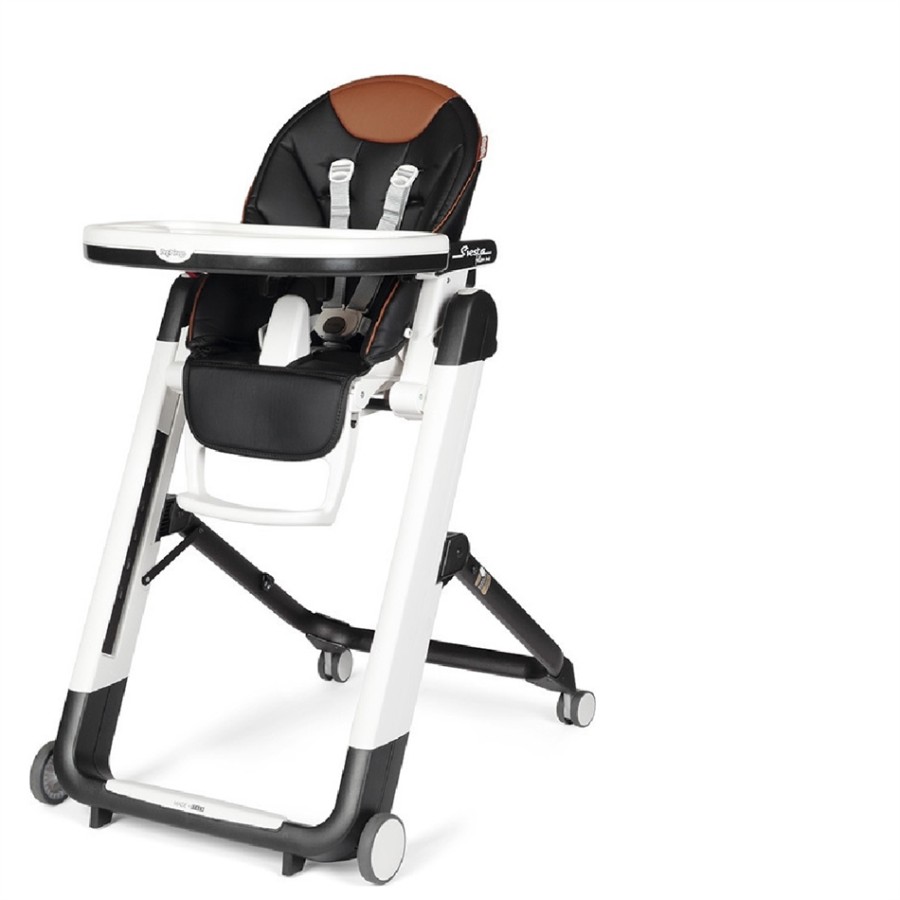 Καρέκλα φαγητού Peg Perego  FOLLOW  ME  Siesta Ebony με ΔΩΡΟ μαξιλαράκι Peg Perego Kit Cushion 4091BL01
