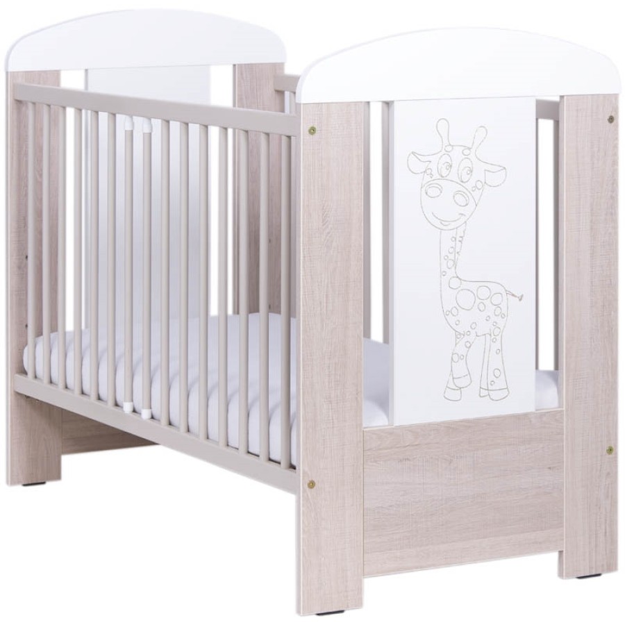 DREWEX  ΠΑΙΔΙΚΟ ΔΩΜΑΤΙΟ GIRAFFE OAK-WHITE DR302O( κρεβάτι+σιφονιέρα)
