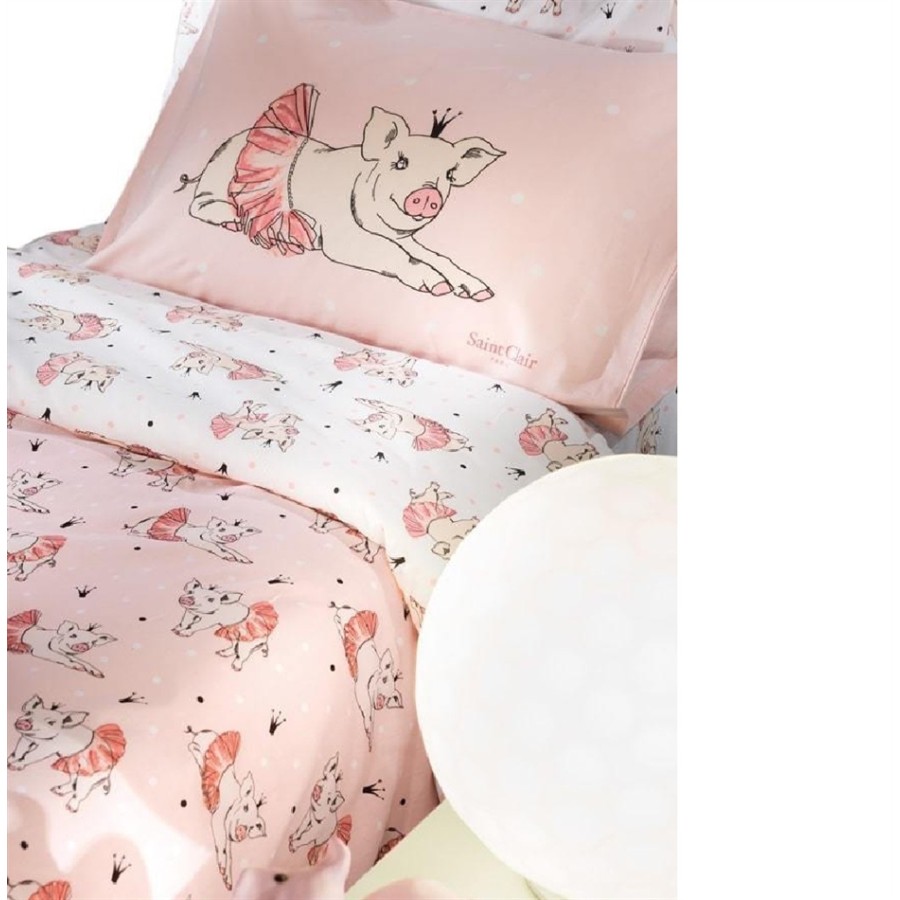 Saint Clair Σετ σεντόνια  3τεμ 100% βαμβάκι  160x250 PIGGY