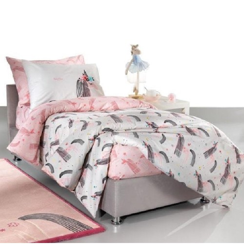 Saint Clair Σετ σεντόνια  3τεμ 100% βαμβάκι  160x250 UNICORN