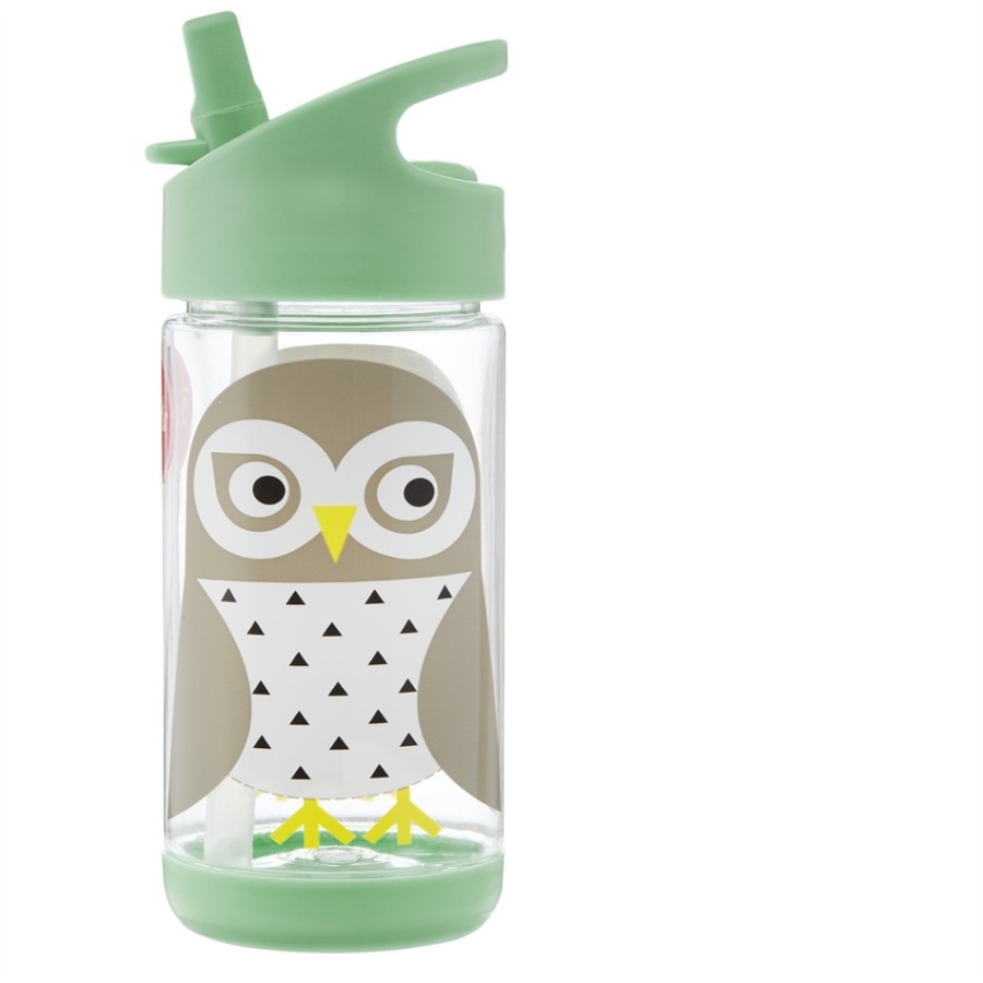 3 Sprouts owl water bottle 350ml - IWBOWL