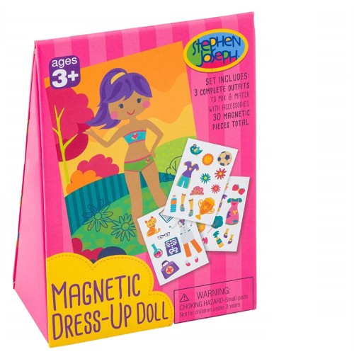 Stephen Joseph Magnetic Dress Up Doll GIRL -1166G