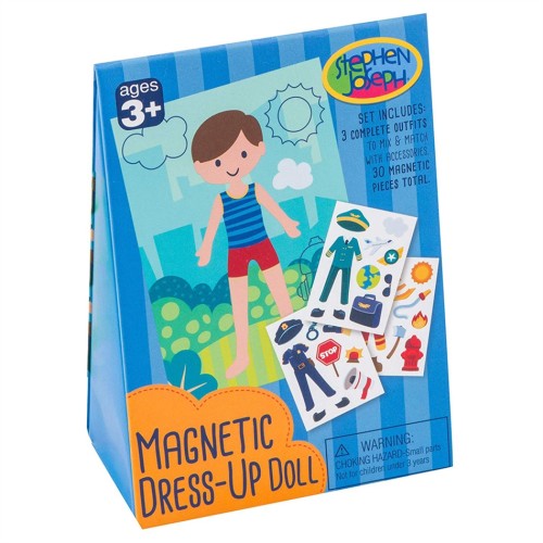 Stephen Joseph Magnetic Dress Up Doll Boy -1166B