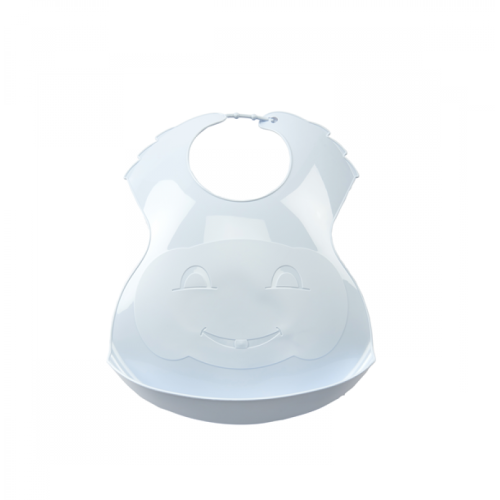 Thermobaby Σαλιάρα πλαστική με θήκη - εύκαμπτη BLUE -TH1530B