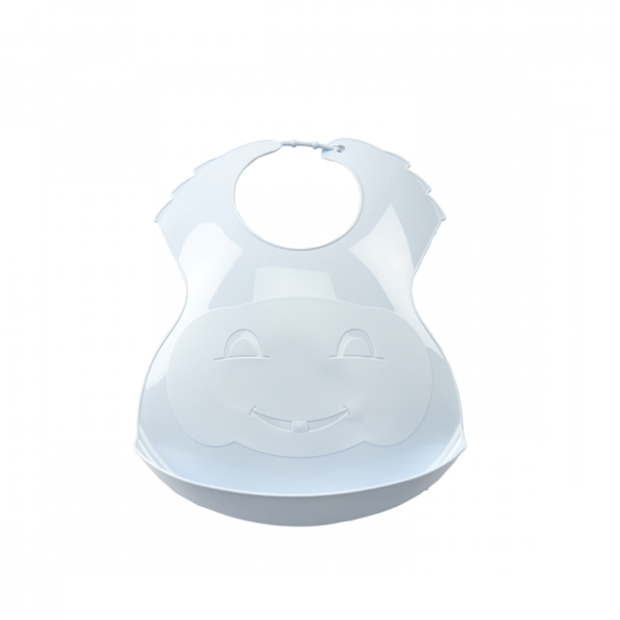 Thermobaby Σαλιάρα πλαστική με θήκη - εύκαμπτη BLUE -TH1530B
