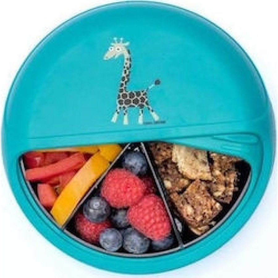 Carl Oscar SnackDISC - Δίσκος ΣΝΑΚ με καπάκι Turquoise, Giraffe 108403