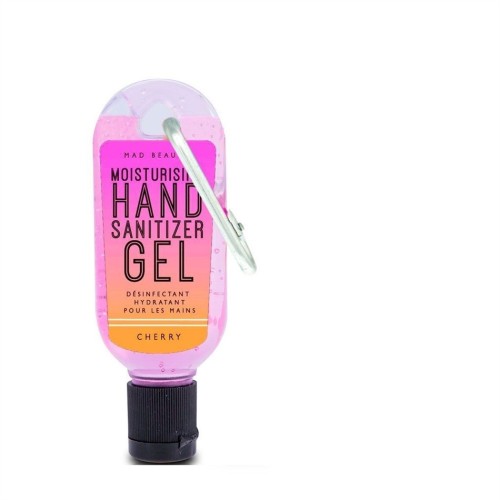 MAD BEAUTY  Απολυμαντικό  τζελ CLIP & CLEAN GEL SANITIZER NEON Cherry 30ml