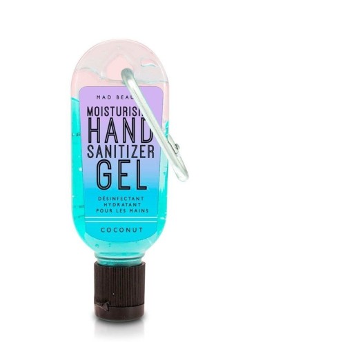 MAD BEAUTY  Απολυμαντικό  τζελ CLIP & CLEAN GEL SANITIZER NEON Coconut 30ml