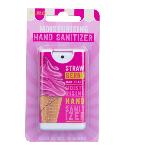 MAD BEAUTY  Απολυμαντικό  σπρέι MAD HAND SANITIZER ICE CREAM STRAWBERRY 15ml 991052