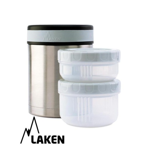 Θερμός Φαγητού 1L Laken - LP10SA 2 Φαγητοδοχεία με Θήκη Neoprene Astro Baby