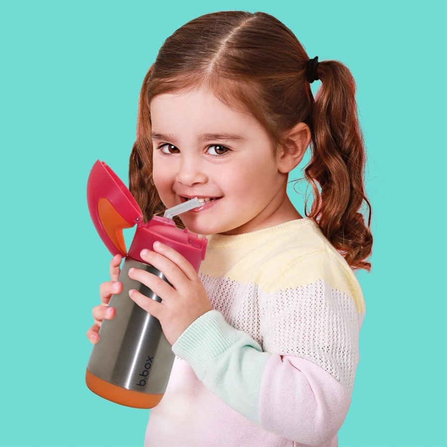 BBOX Παγούρι Θερμός  με καλαμάκι 350 ml(12+) -INSULATED DRINK BOTTLE - STRAWBERRY SHAKE