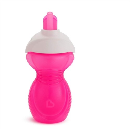 Munchkin NEW COLLECTION Click Lock Κύπελλο με Ενσωματωμένο Καλαμάκι 296ml pink 12+