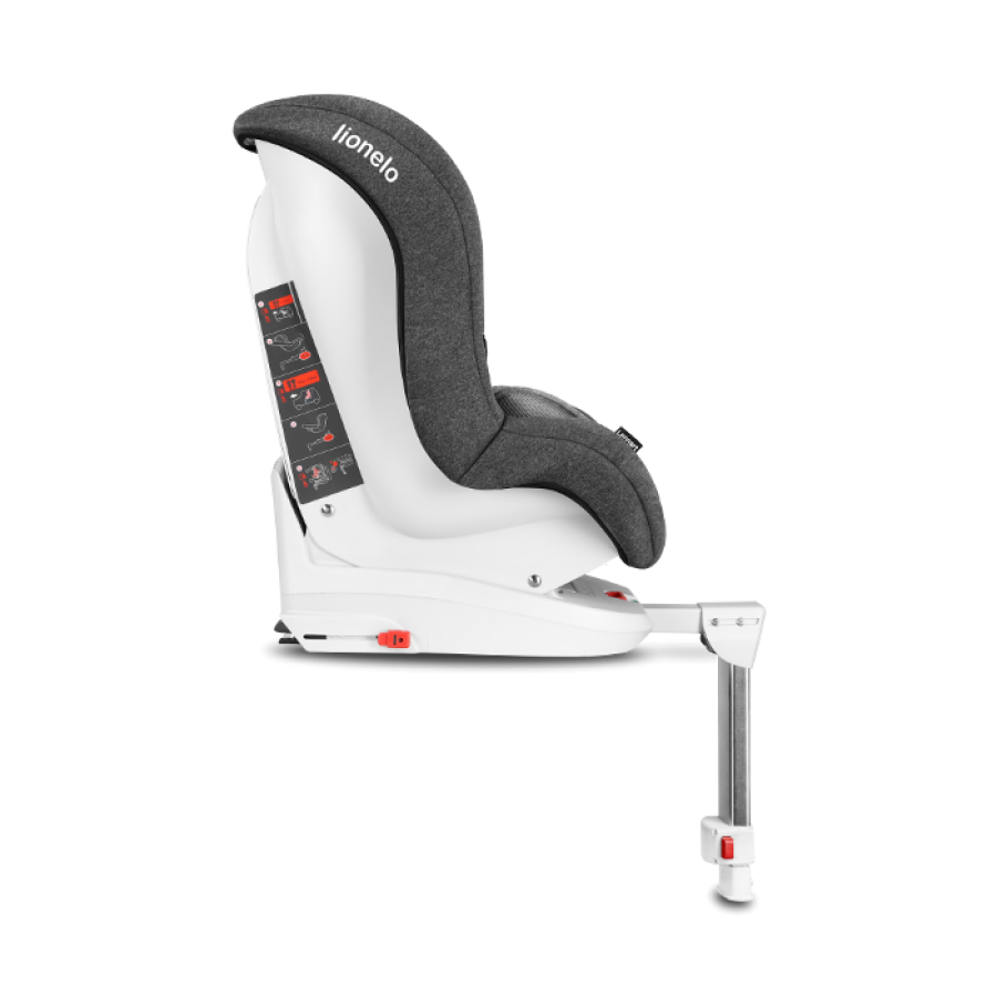 LIONELO παιδικό κάθισμα αυτοκινήτου LENNART ISOFIX 0-18KG STONE GREY