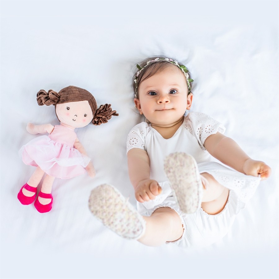BabyOno Παιχνίδι αγκαλιάς Κούκλα Λένα Ροζ