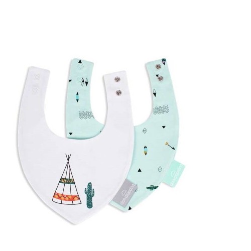 INTERBABY ΣΑΛΙΑΡΑ ME VELCRO SET 2 τεμ TIPIS VERDE 0D320-03