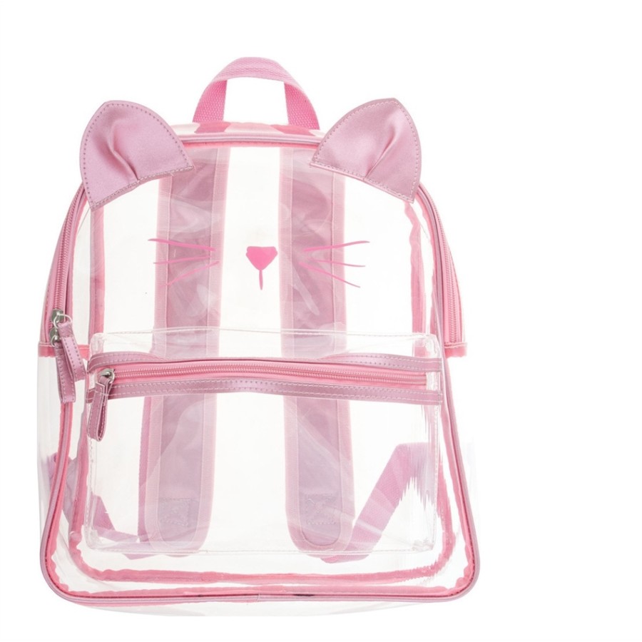 Stephen Joseph Clear Backpack Cat - ΙΡΙΔΙΖΟΝ ΣΑΚΙΔΙΟ ΠΛΑΤΗΣ ΓΑΤΑ - SJ116404