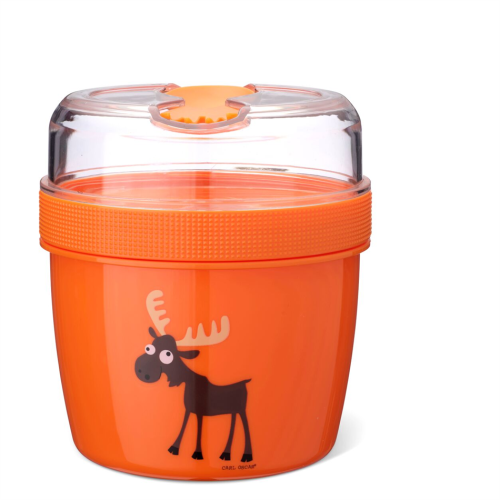Carl Oscar Δοχείο Φαγητού με Παγοκύστη N’ice Cup™ Snack Box LARGE - Orange Moose(0,6 L & 0,3 L)