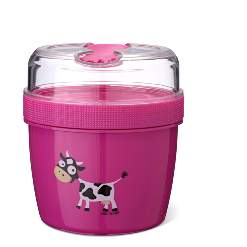 Carl Oscar Δοχείο Φαγητού με Παγοκύστη N’ice Cup™ Snack Box LARGE- PURPLE COW (0,6 L & 0,3 L)