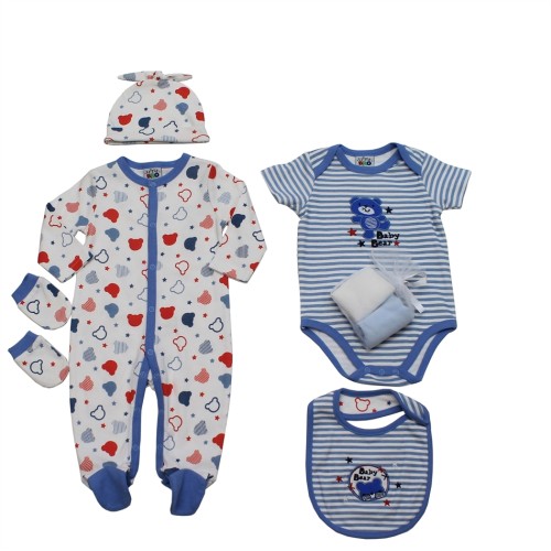 Αγγλικό Σετ Δώρου  100% cotton, 7 τεμαχίων - just too cute JTC8196