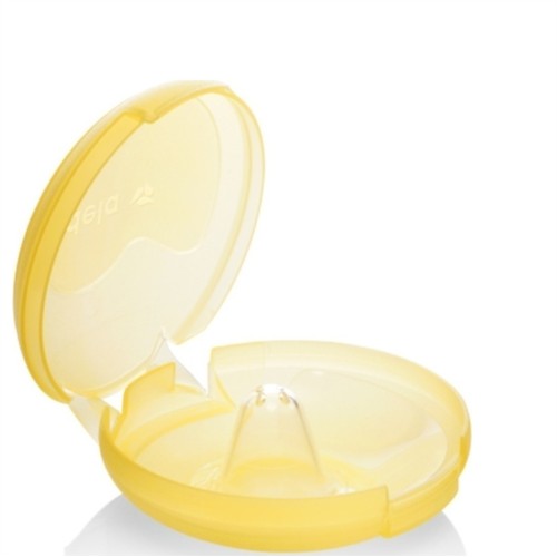 Medela Contact Nipple Shields – Ψευδοθηλές Σιλικόνης με θήκη, Μέγεθος Medium, 2 τεμάχια(200.1594)