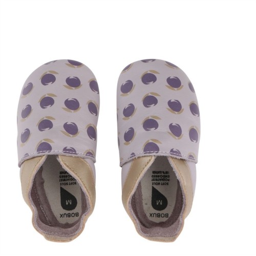 Bobux Δερμάτινο βρεφικό παπούτσι Softsoles Lilac Tulip - (1000-032-15)