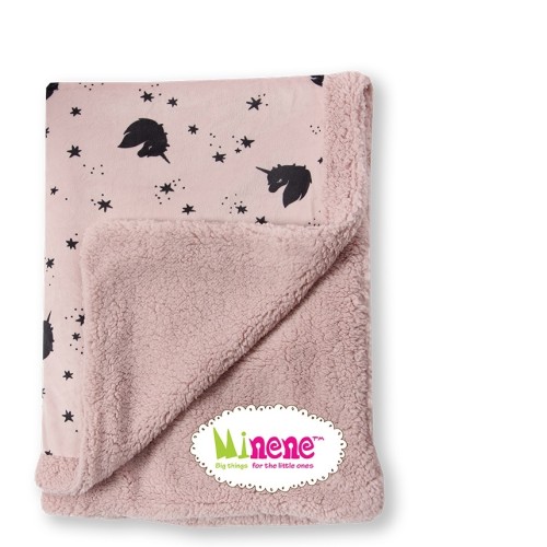 MINENE Luxurious fleece Κουβέρτα  75 x 100cm Unicorn