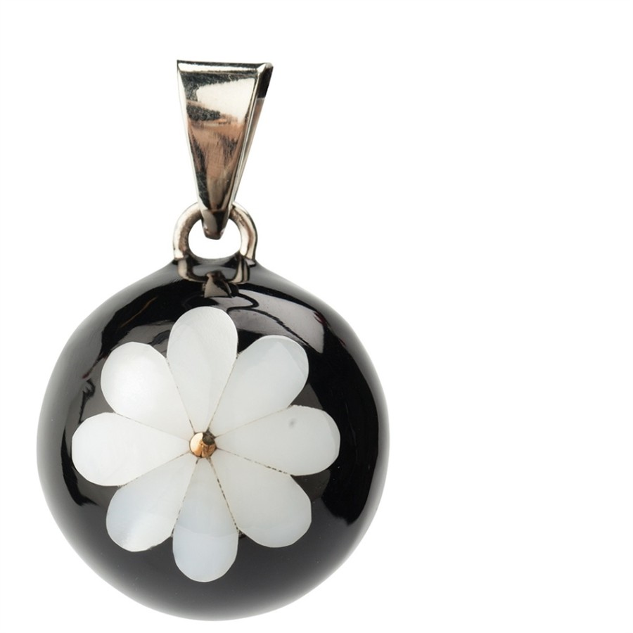 Bola Μενταγιόν Εγκυμοσύνης - black with flower VO107