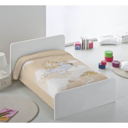 PIEL SA ΚΟΥΒΕΡΤΑ ΒΕΛΟΥΤΕ ΙΣΠΑΝΙΑΣ  ΚΟΥΝΙΑΣ 110 X 140 PLANE BEIGE 6378B