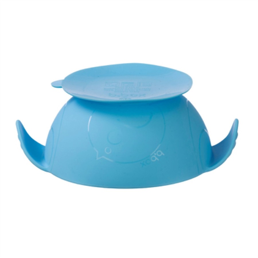BBox Μπολ σιλικόνις με βεντούζα και κουτάλι -Silicone First Feeding Set blue