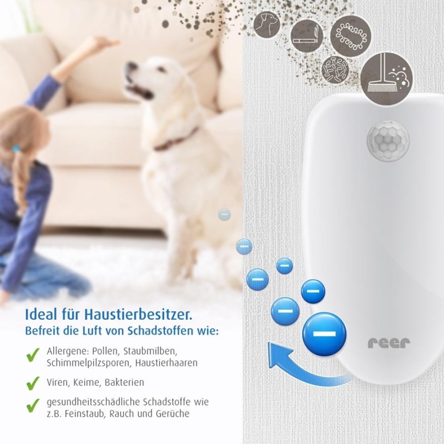 Reer PureAir συσκευή καθαρισμού ατμόσφαιρας ( ΧΩΡΙΣ ΦΙΛΤΡΟ)- 94010