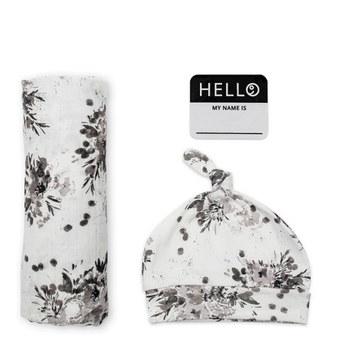 Lulujo –Hello World – Black Floral- LJ645