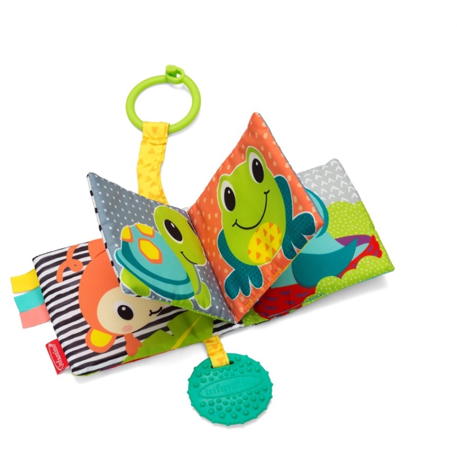 Infantino Κρεμαστό παιχνίδι LINK & SQUEAK ANIMAL CRINKLE BOOK  930-005362-11
