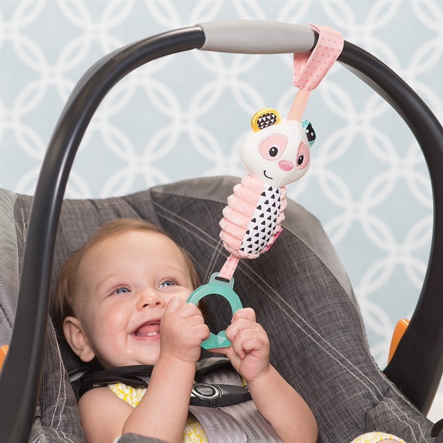 Infantino κρεμαστή κουδουνίστρα-μασητικό TAKE ALONG CHIME PANDA 930-216563-09