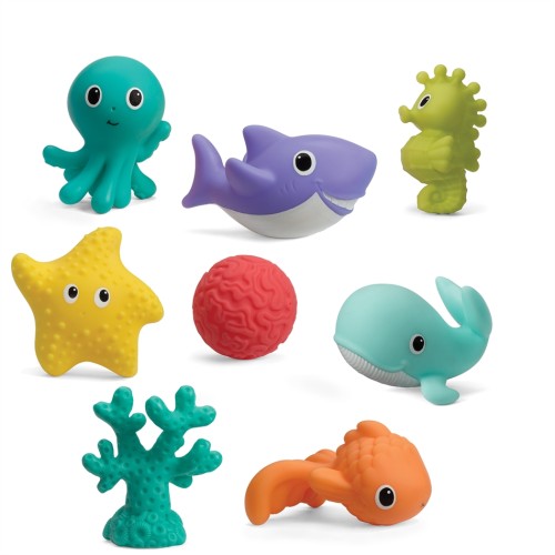 Infantino μπουγελοφατσούλες 8 τμχ Aquarium Bath Squirters  930-205031-00