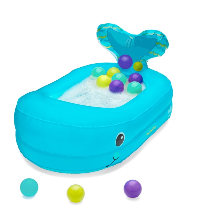 Infantino Φουσκωτή μπανιέρα Tupsy turvy – whale bubble ball inflatable bath tube  930-205016-10