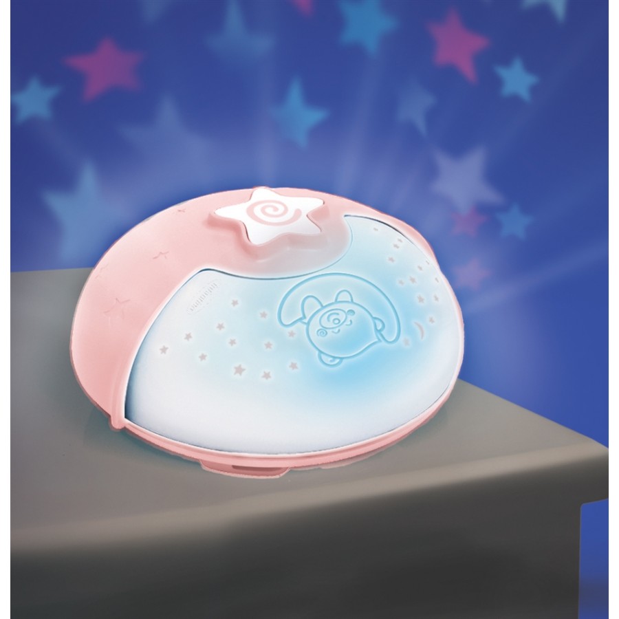 Infantino Μουσικός προβολέας με Αισθητήρα Ηχου- wom soothing light & projector (pink) 980-004908-00