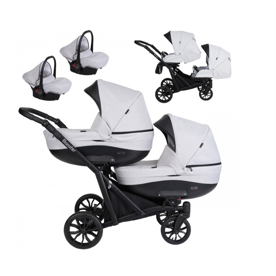 Πολυκαρότσι διδύμων Kunert BOOSTER 3 in 1  grey
