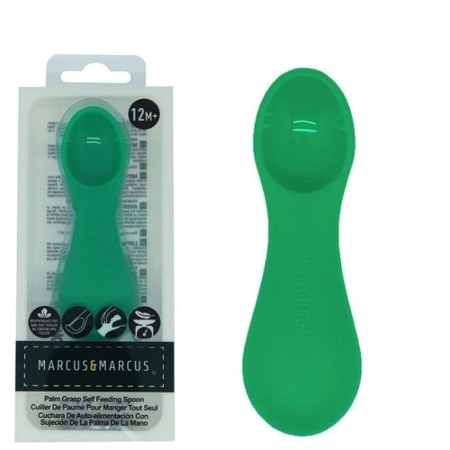 Marcus & Marcus Εκπαιδευτικό κουταλάκι Palm Grasp Self MNMBB24EP GREEN για Ηλικία 12μ+