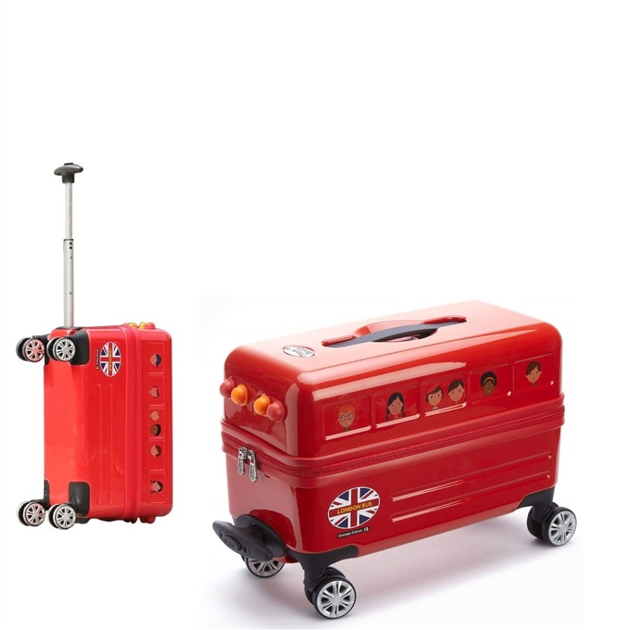 Travel Buddies Παιδική Βαλίτσα Κόκκινο σχολικό London - TB111C