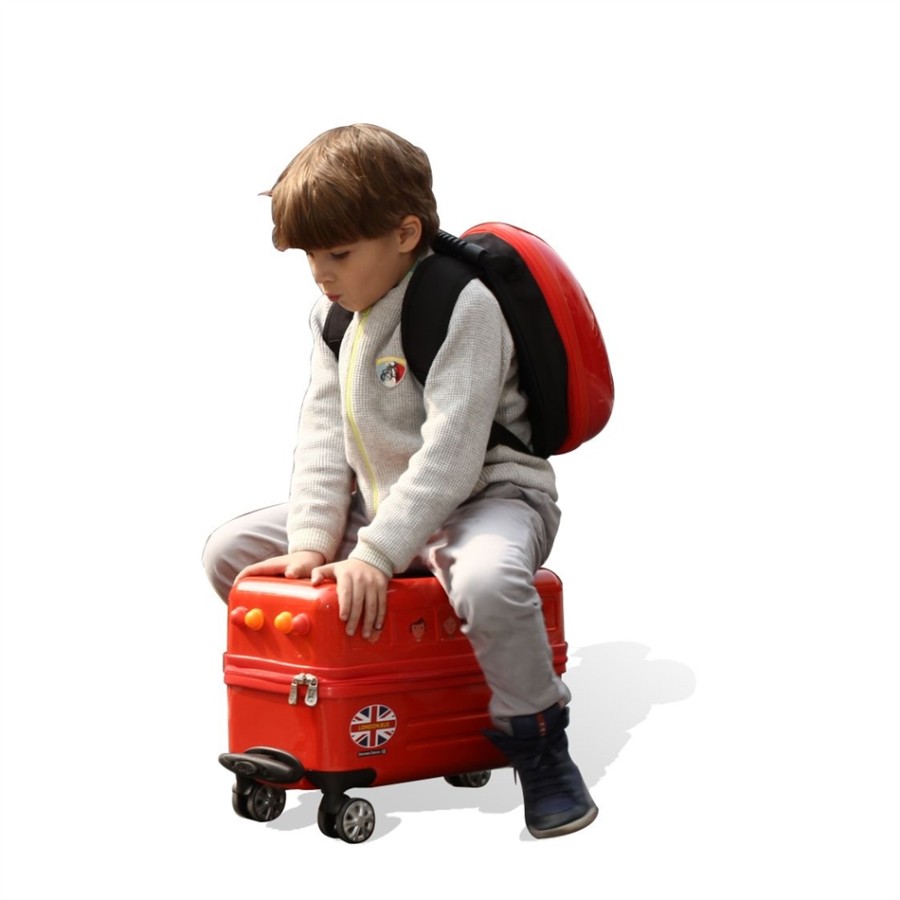Travel Buddies Παιδική Βαλίτσα Κόκκινο σχολικό London - TB111C