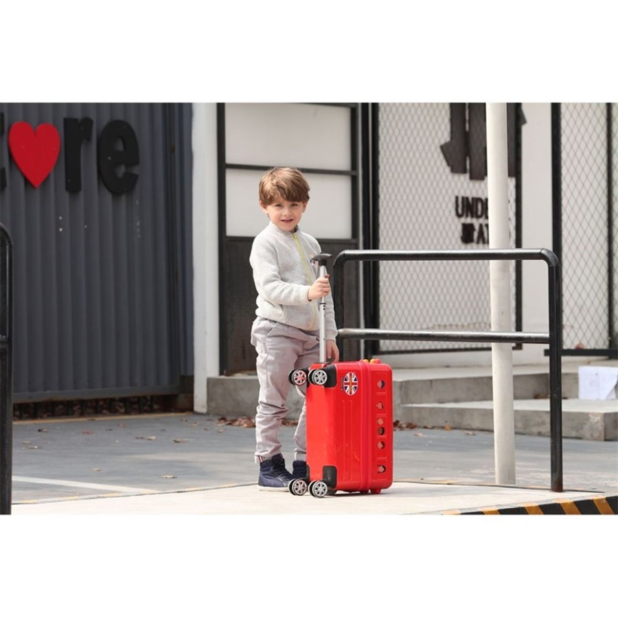 Travel Buddies Παιδική Βαλίτσα Κόκκινο σχολικό London - TB111C