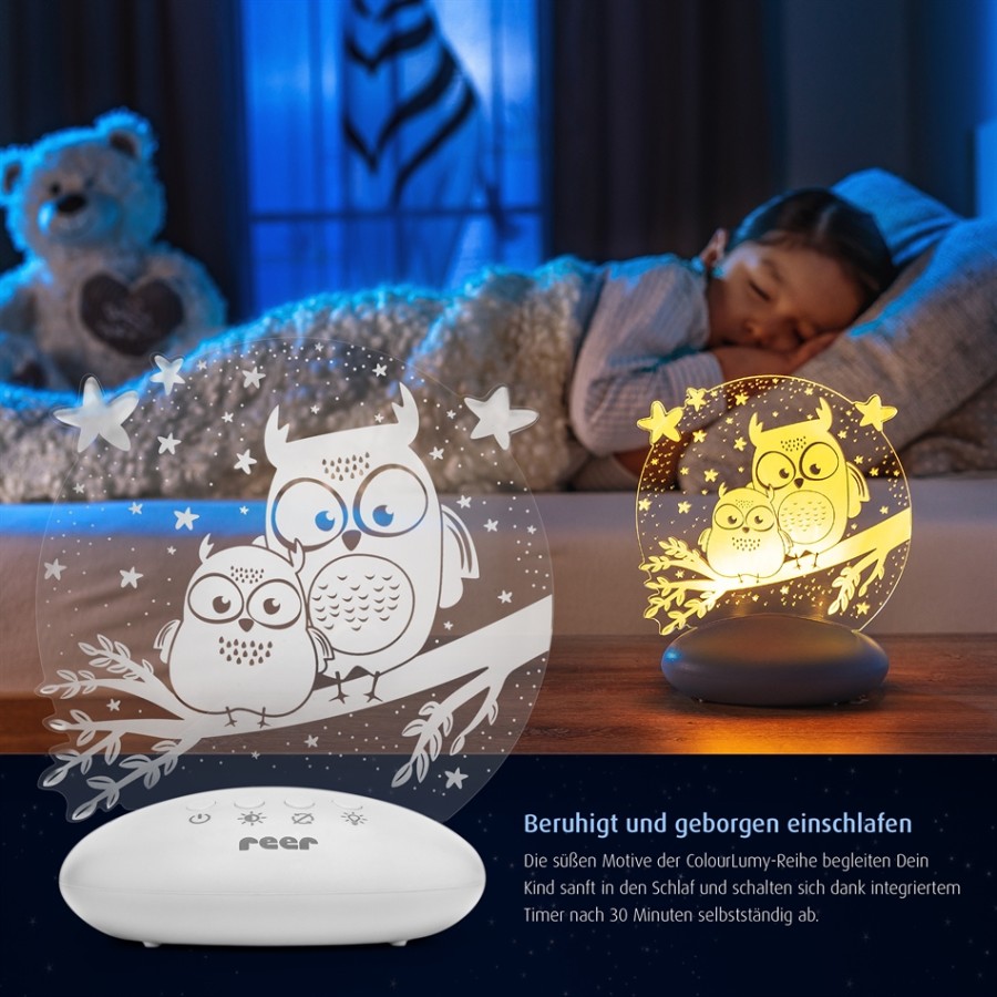 Reer ColourLumy φωτιστικό νυκτός owl 52131