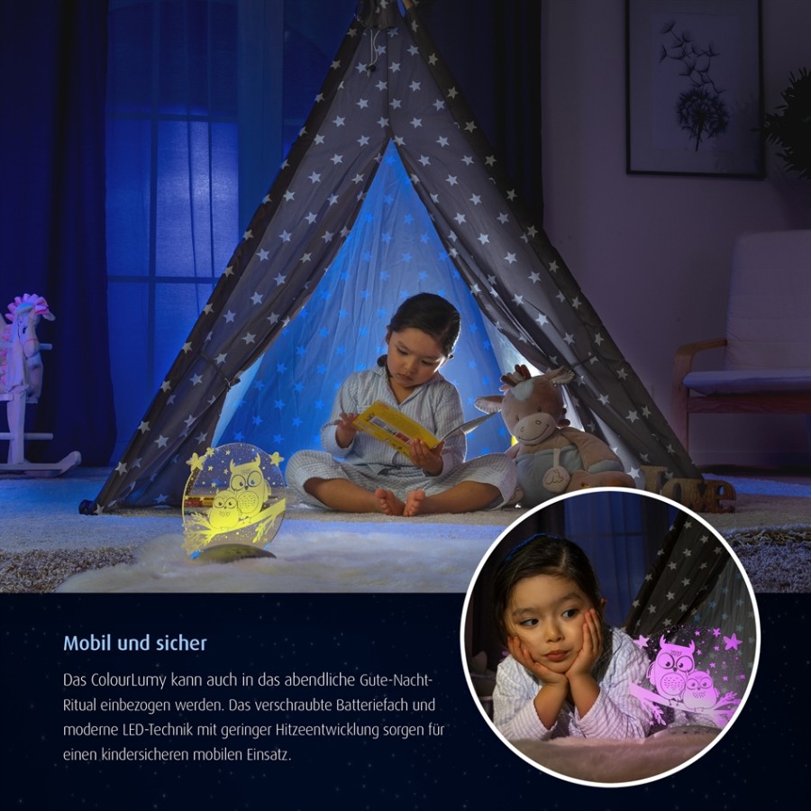 Reer ColourLumy φωτιστικό νυκτός owl 52131