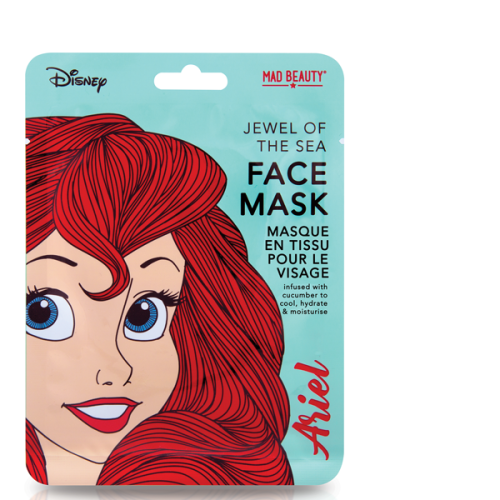 Mad  Beauty Μάσκα προσώπου αγγούρι DISNEY PRINCESS ARIEL FACE MASK 993020