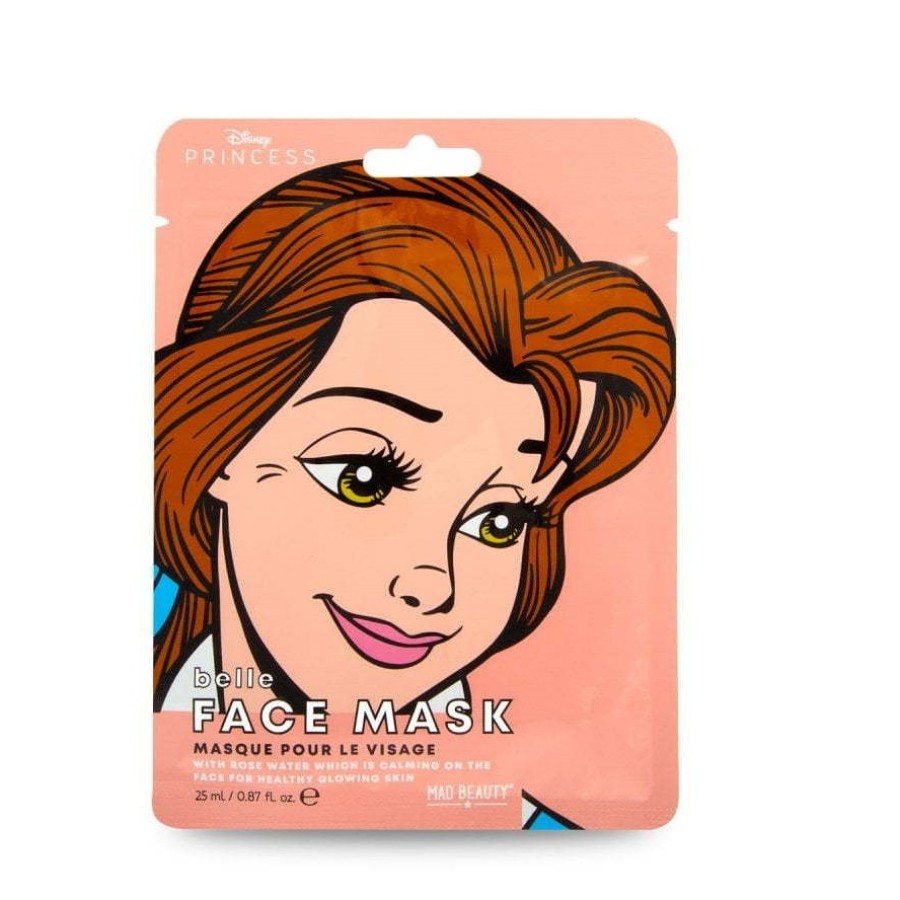 MAD BEAUTY Μάσκα προσώπου ελαίου τριαντάφυλλου  25 ml  DISNEY PRINCESS BELLE FACE MASK 993030