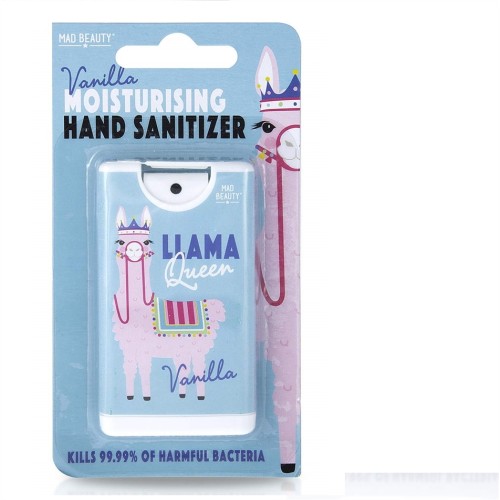 MAD BEAUTY  Απολυμαντικό  σπρέι 15ml LLAMA QUEEN HAND SANITIZERS vanillia 991140