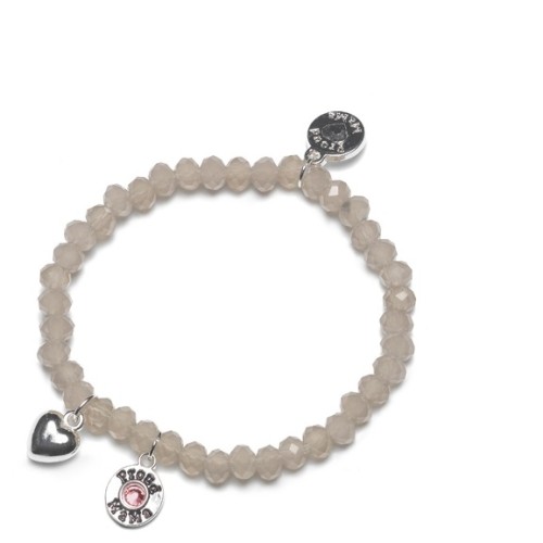 PROUDMAMA Βραχιόλι Charm crystal pink PM-381